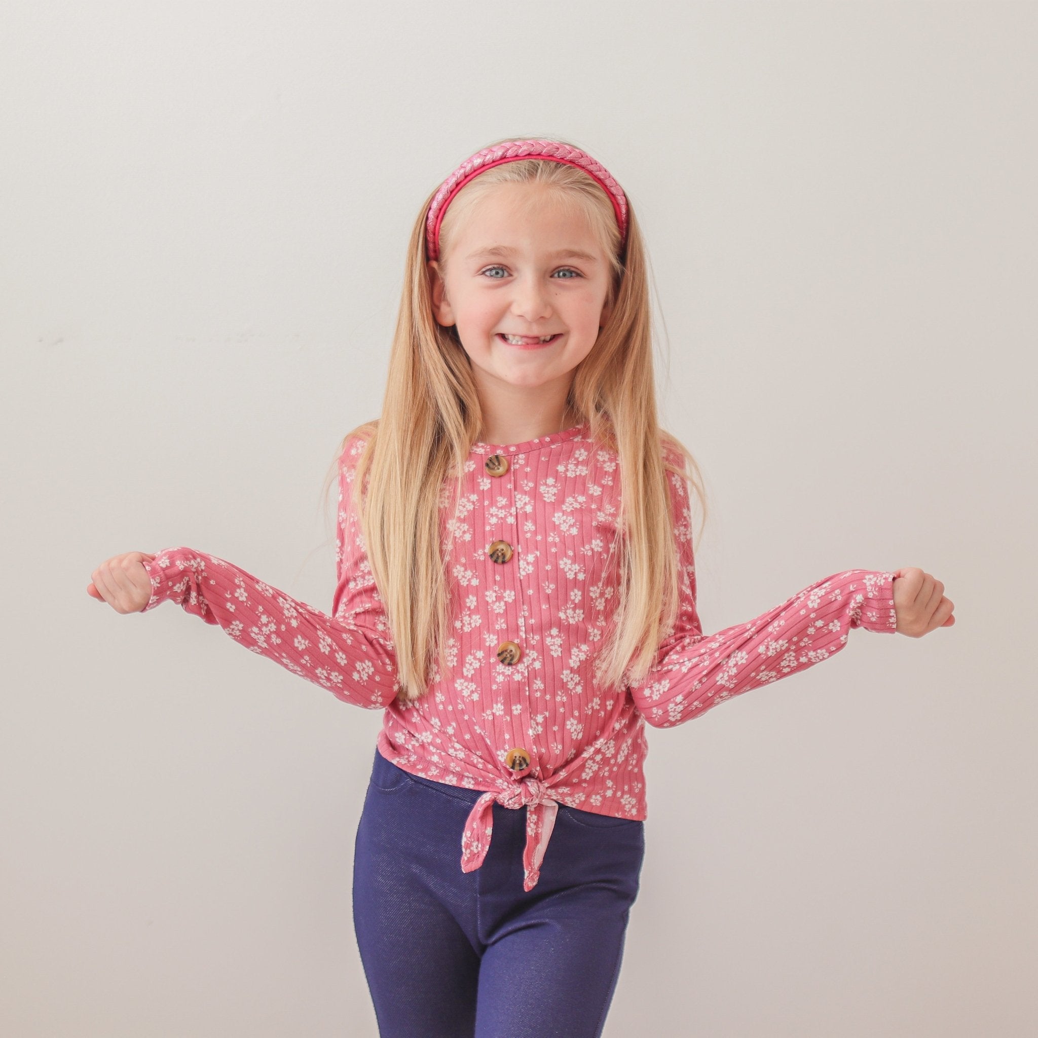 Glitter Braided Hard Headbands - 2 Pack - FROG SAC