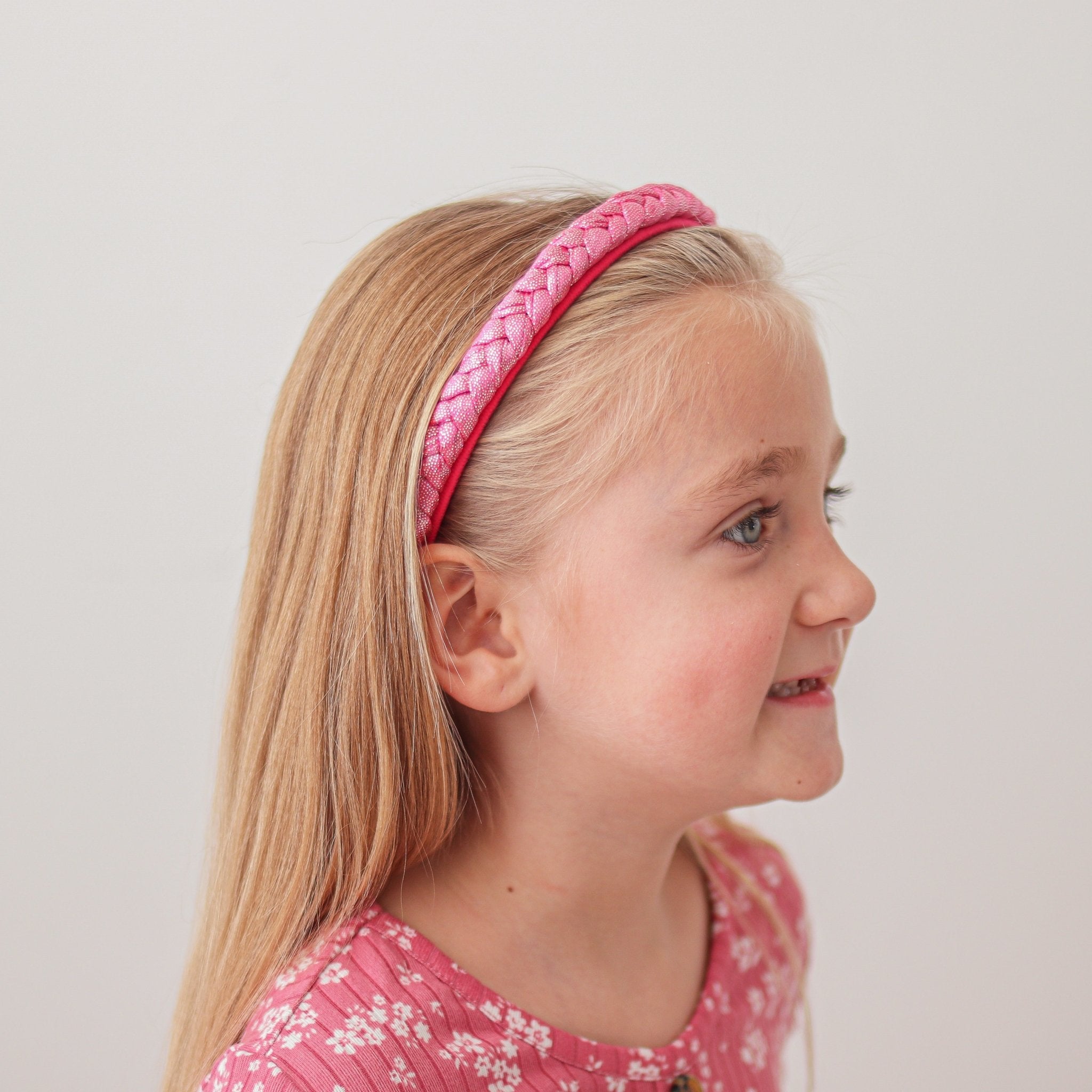 Glitter Braided Hard Headbands - 2 Pack - FROG SAC