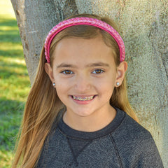 Glitter Braided Hard Headbands - 2 Pack - FROG SAC