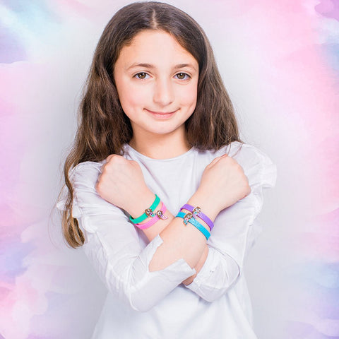 Glitter Mermaid Charm Bracelets - 4 Pack - FROG SAC