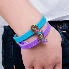 Glitter Mermaid Charm Bracelets - 4 Pack - FROG SAC