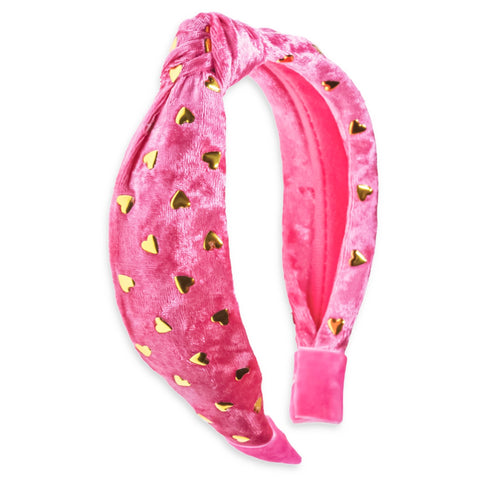 Gold Studded Heart Headband - FROG SAC