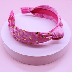 Gold Studded Heart Headband - FROG SAC