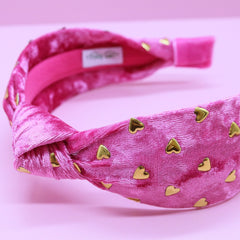 Gold Studded Heart Headband - FROG SAC