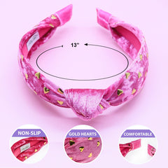 Gold Studded Heart Headband - FROG SAC