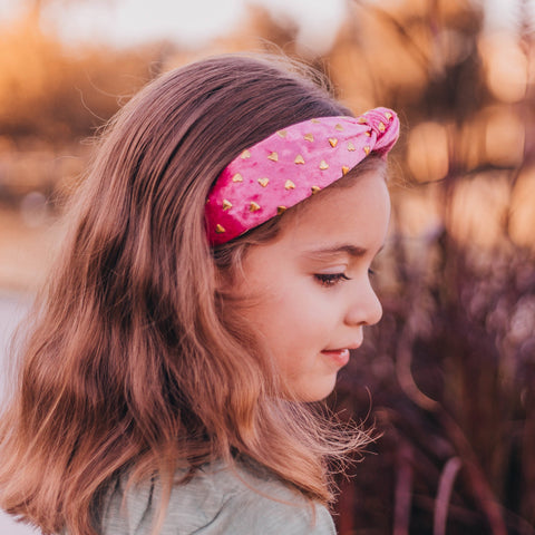 Gold Studded Heart Headband - FROG SAC