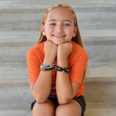 Halloween Beaded Bubble Bracelets - 6 Pack - FROG SAC