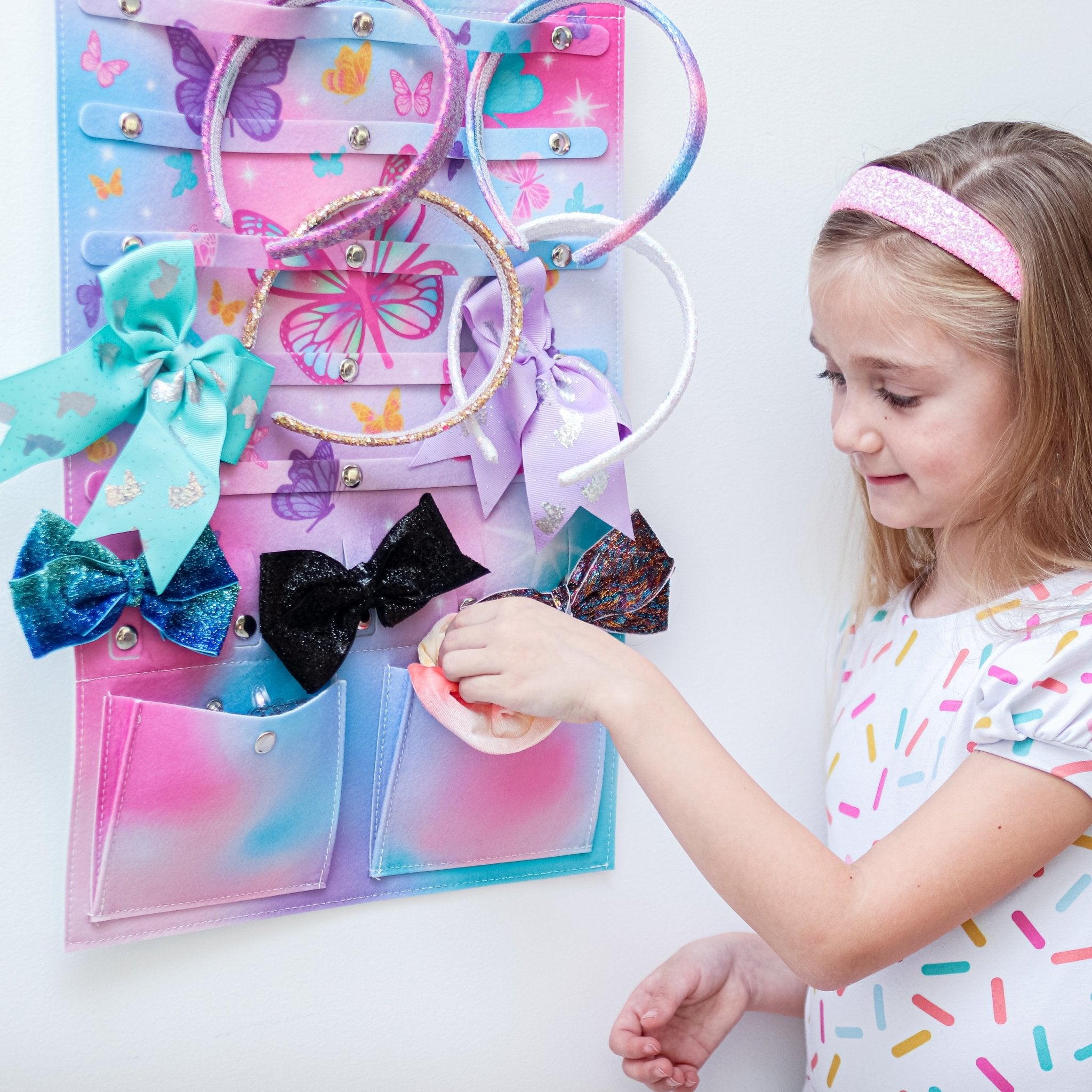 Hanging Butterfly Hair Accessories Organizer - FROG SAC
