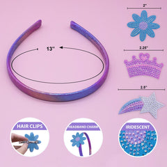 Interchangeable Charm Headband and Hair Clips - FROG SAC
