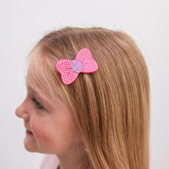 Interchangeable Rhinestone Charm Headband and Hair Clips - FROG SAC