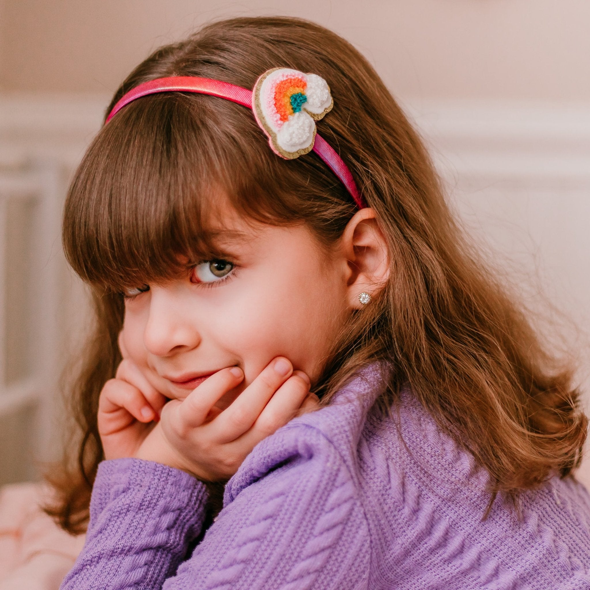 Interchangeable Rhinestone Charm Headband and Hair Clips - FROG SAC