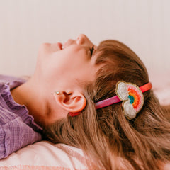 Interchangeable Rhinestone Charm Headband and Hair Clips - FROG SAC