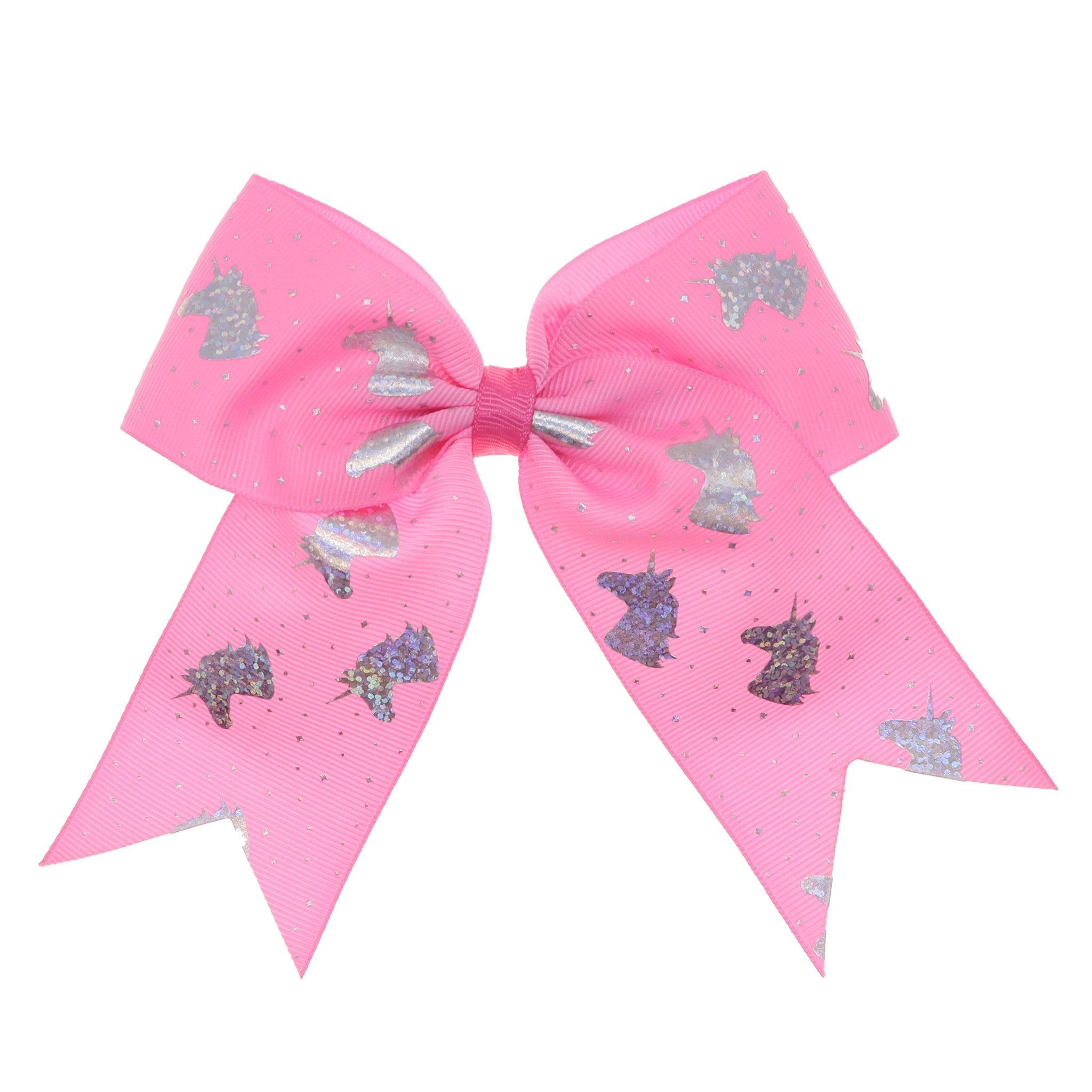 Large Unicorn Glitter Bow - FROG SAC