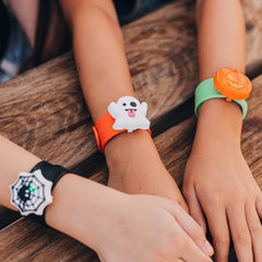 Light Up LED Halloween Slap Bracelets - 3 Pack - FROG SAC