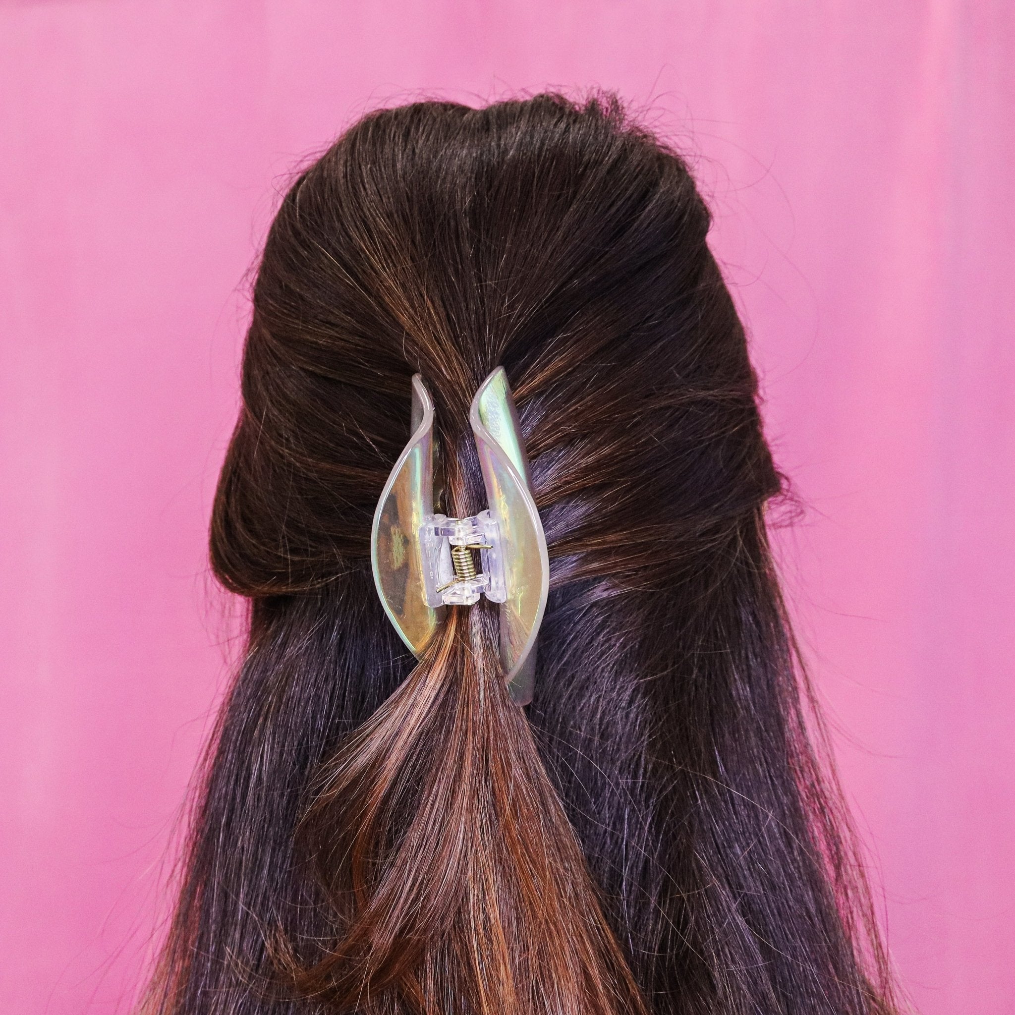 Medium Iridescent Hair Claw - FROG SAC