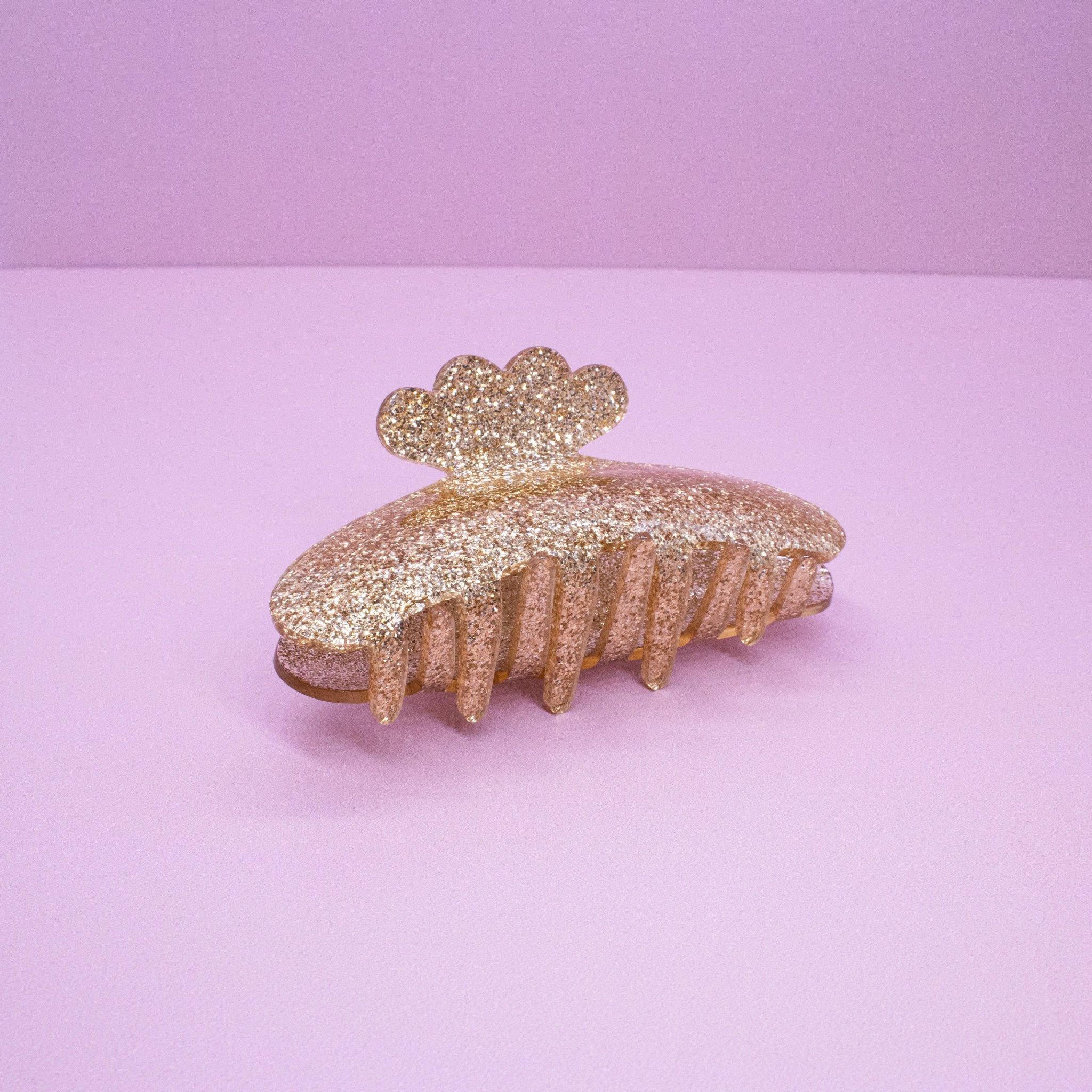 Medium Round Glitter Hair Claw Clip - FROG SAC