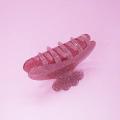 Medium Round Glitter Hair Claw Clip - FROG SAC