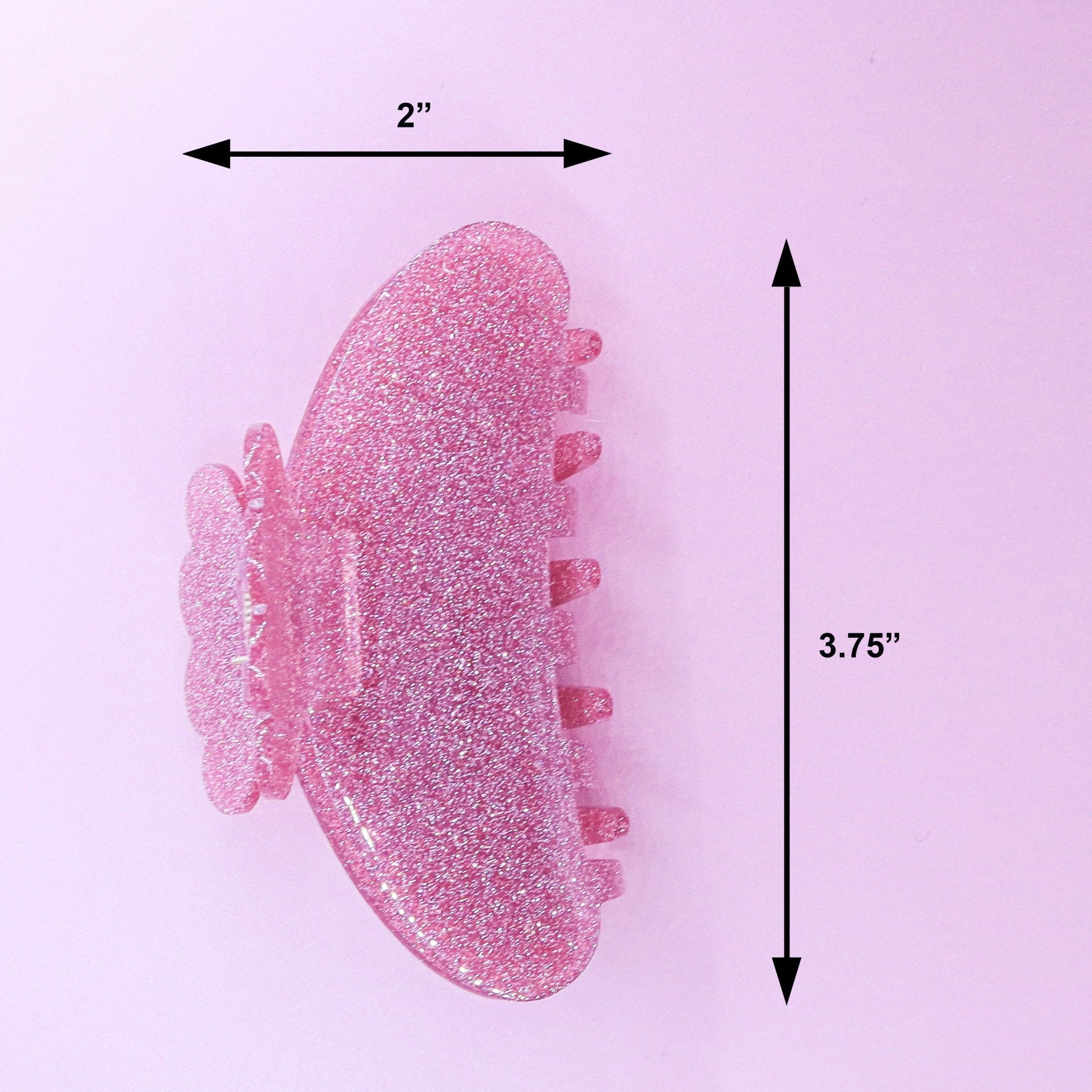 Medium Round Glitter Hair Claw Clip - FROG SAC