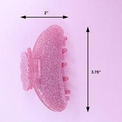 Medium Round Glitter Hair Claw Clip - FROG SAC