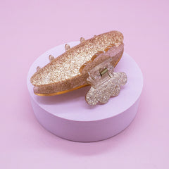 Medium Round Glitter Hair Claw Clip - FROG SAC