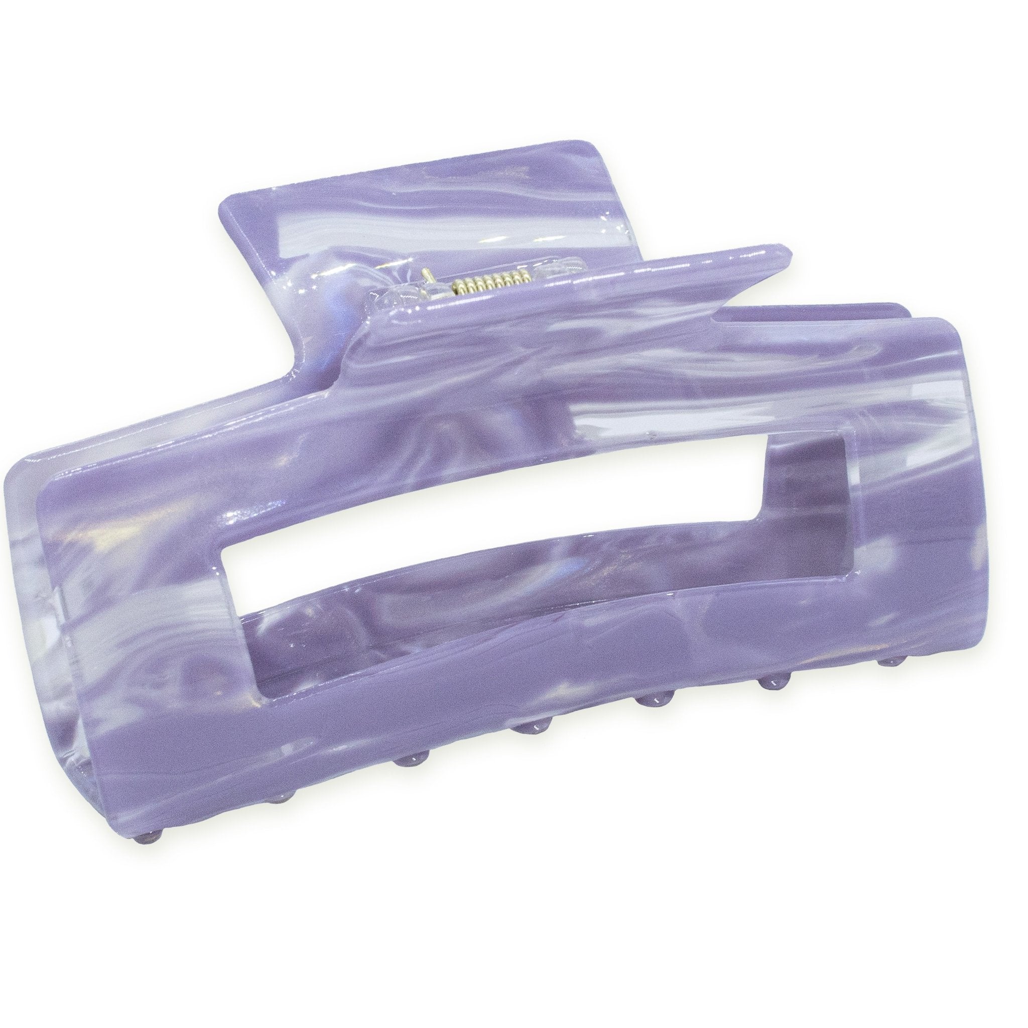 Medium Square Marble Hair Claw - FROG SAC