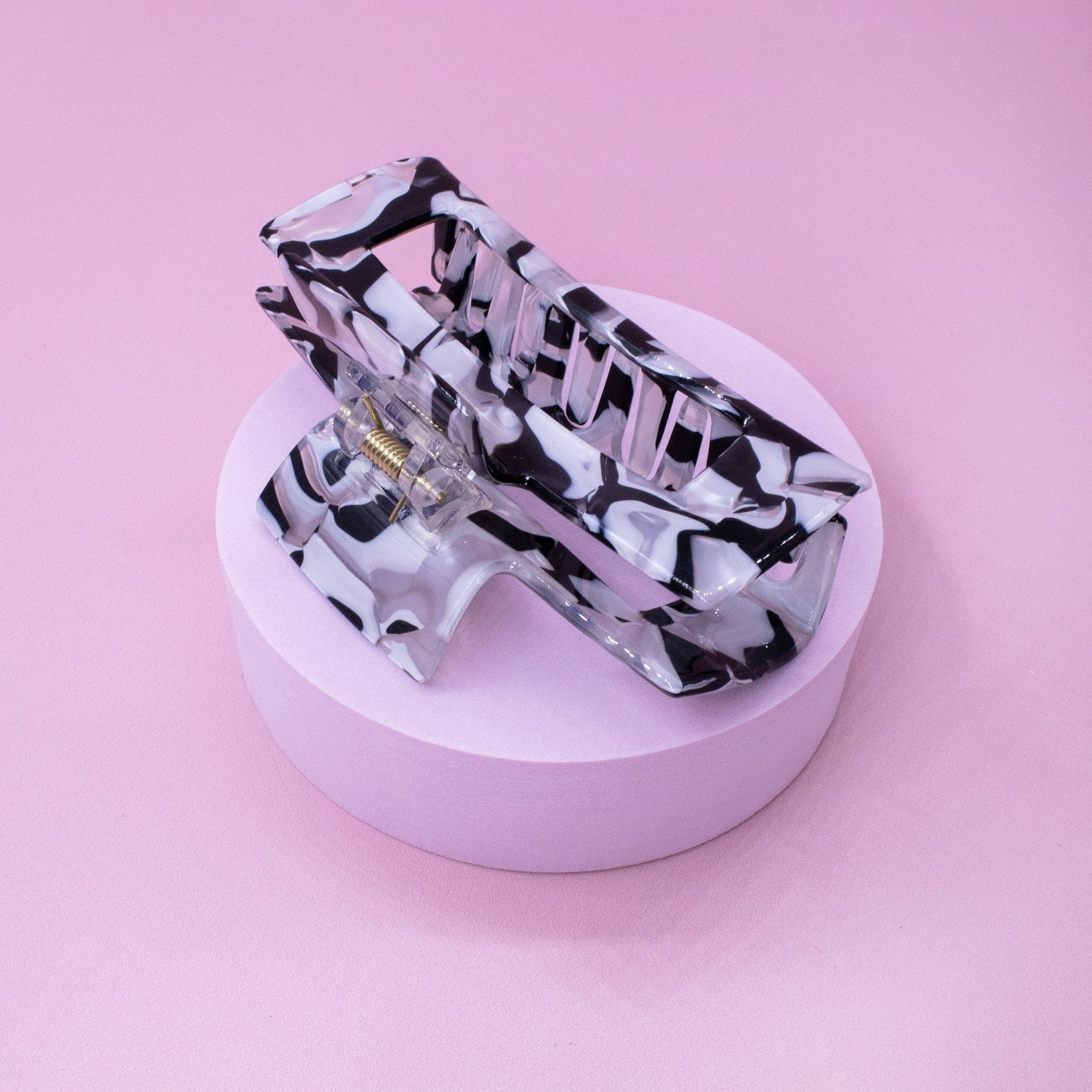 Medium Square Marble Hair Claw Clip - FROG SAC