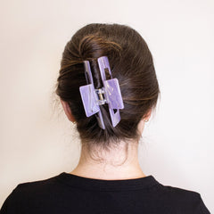 Medium Square Marble Hair Claw Clip - FROG SAC