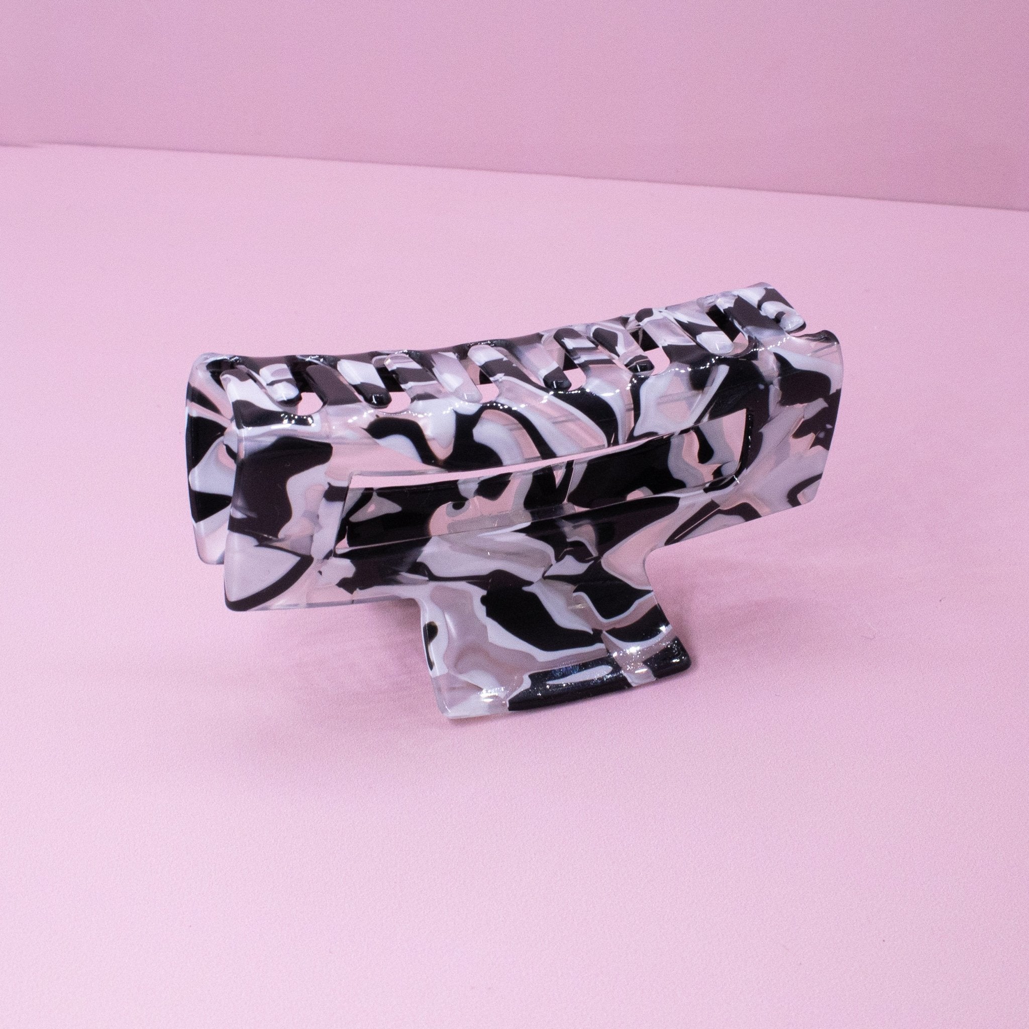 Medium Square Marble Hair Claw Clip - FROG SAC