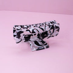 Medium Square Marble Hair Claw Clip - FROG SAC