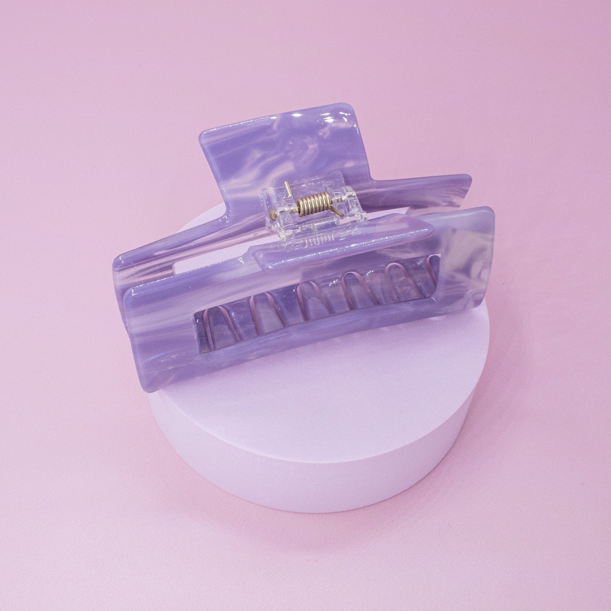 Medium Square Marble Hair Claw Clip - FROG SAC