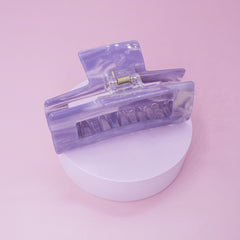 Medium Square Marble Hair Claw Clip - FROG SAC