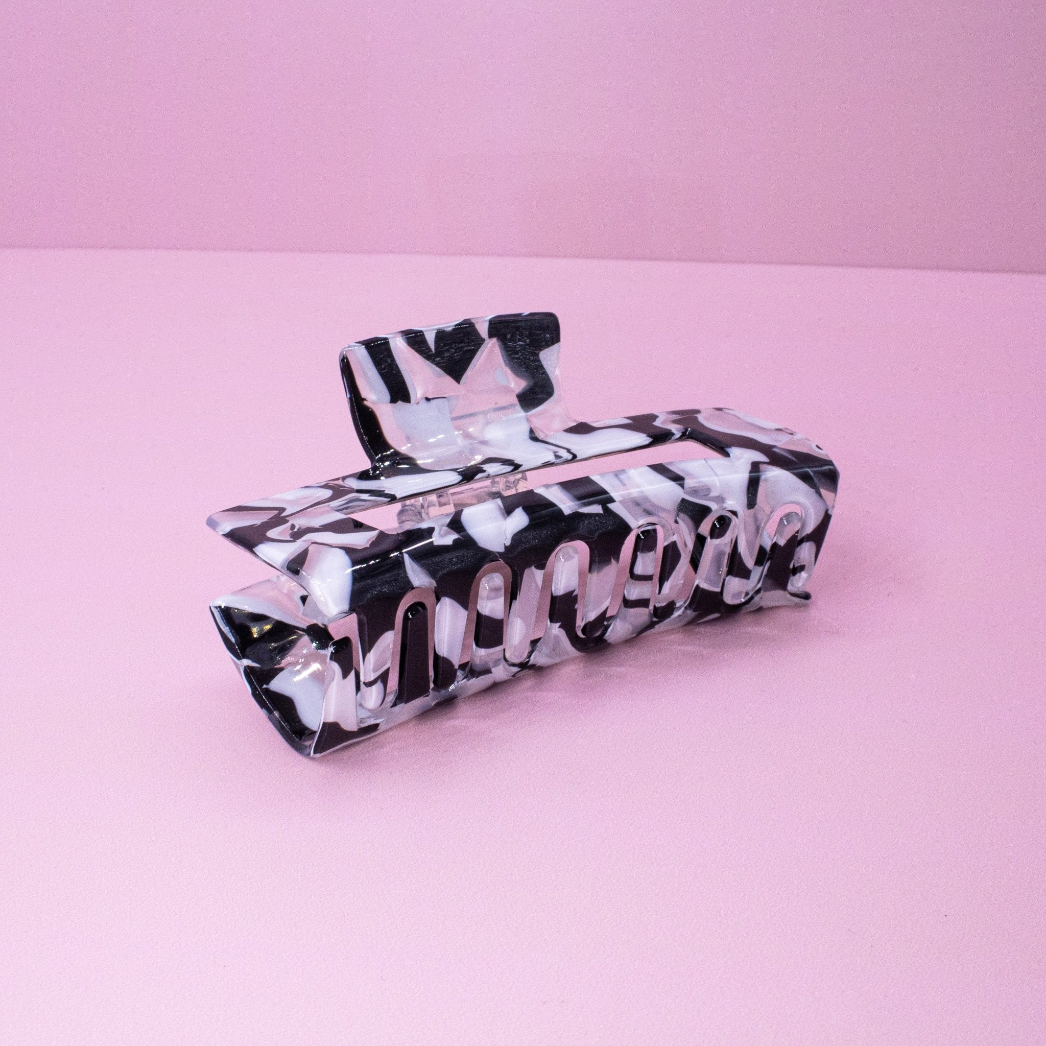 Medium Square Marble Hair Claw Clip - FROG SAC