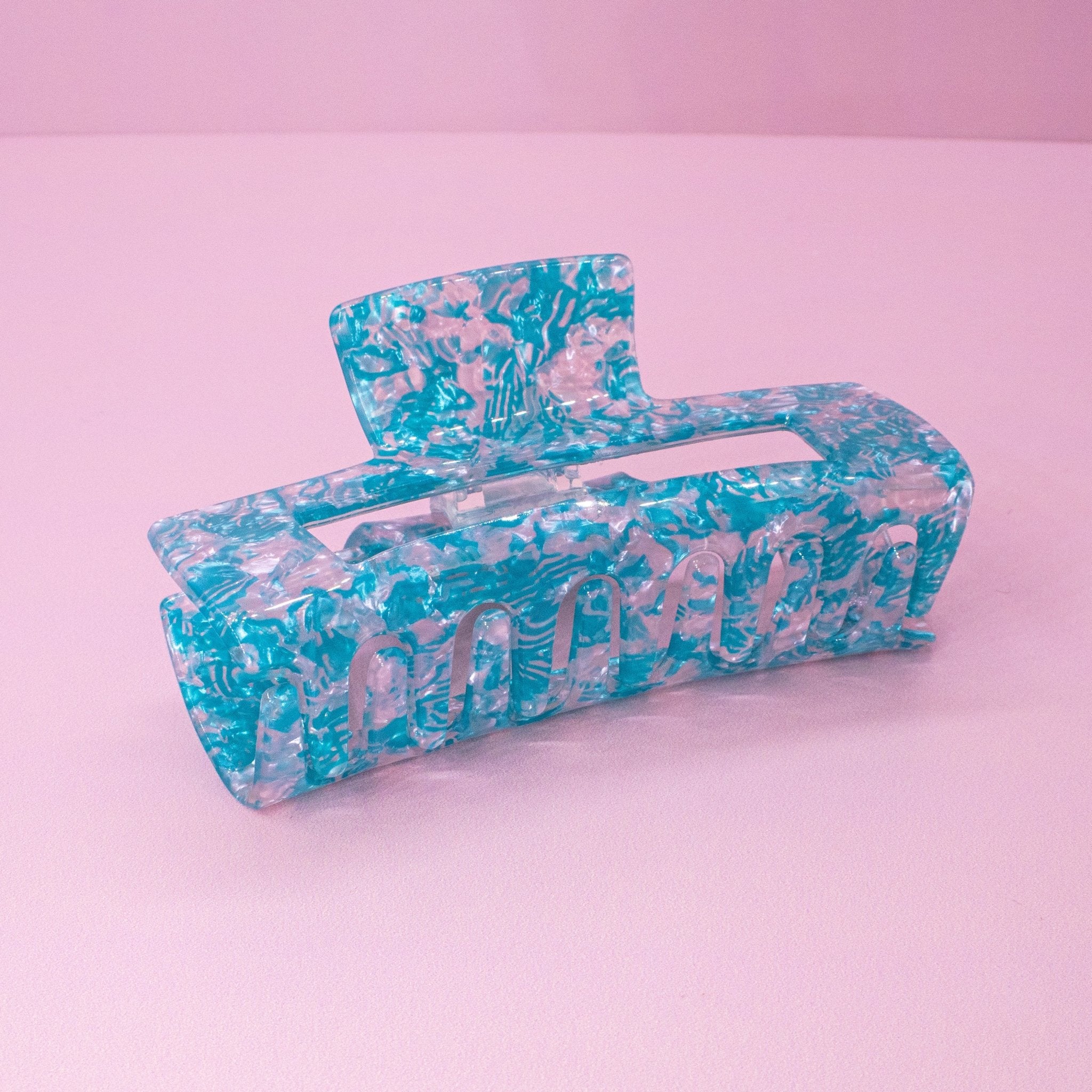 Medium Square Marble Hair Claw Clip - FROG SAC