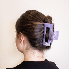 Medium Square Marble Hair Claw Clip - FROG SAC