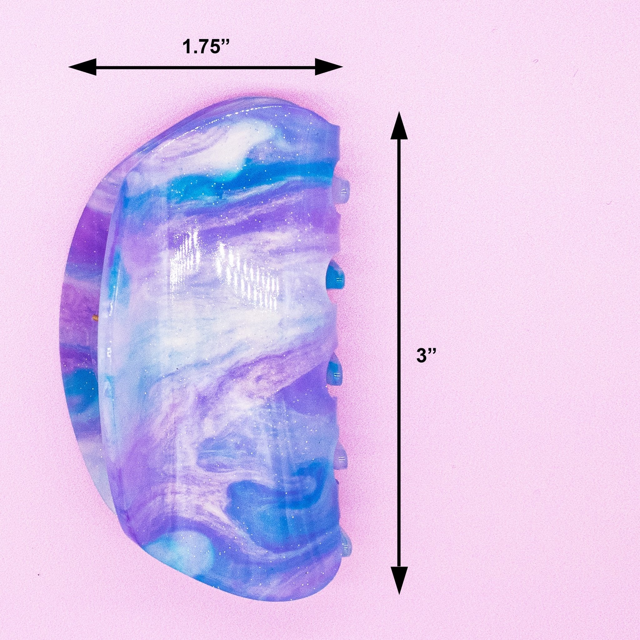Medium Tie Dye Hair Claw - Cotton Candy - FROG SAC