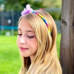 Metallic Tulle Bow Headbands - 3 Pack - FROG SAC