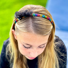 Metallic Tulle Bow Headbands - 3 Pack - FROG SAC