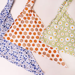 Mia Talerico - The Flower Power Set - 3 Floral Bandana Headbands - FROG SAC