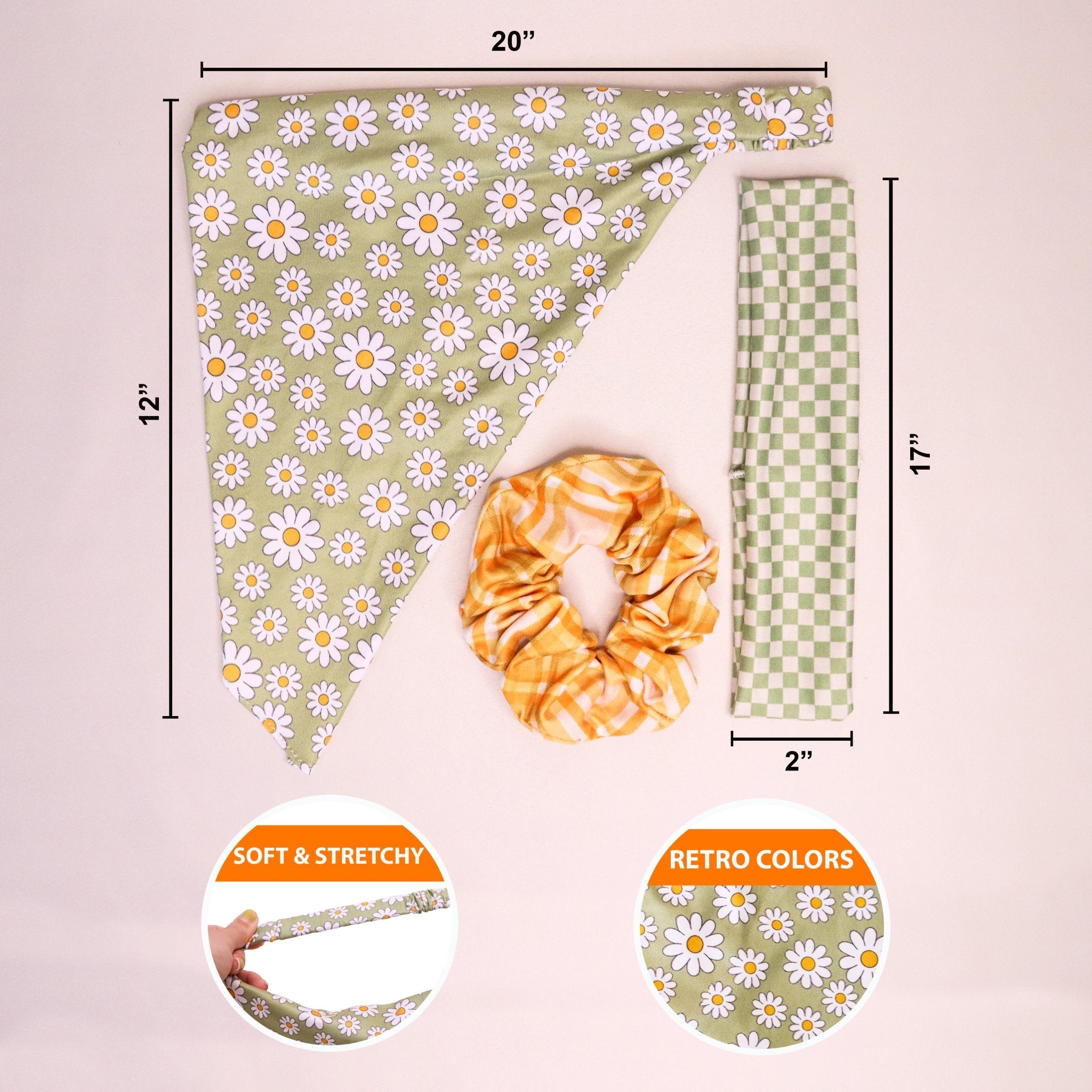 Mia Talerico - The Sun Drops Set - 3 Hair Accessories - FROG SAC