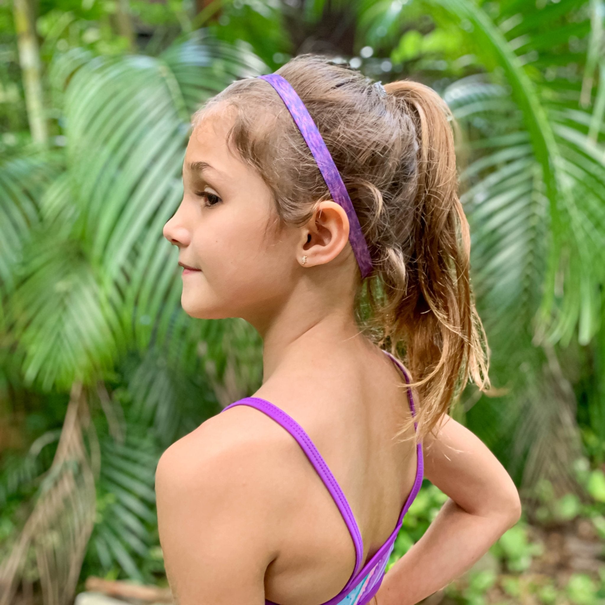 No Slip Elastic Tie Dye Sports Headbands - 5 Pack - FROG SAC