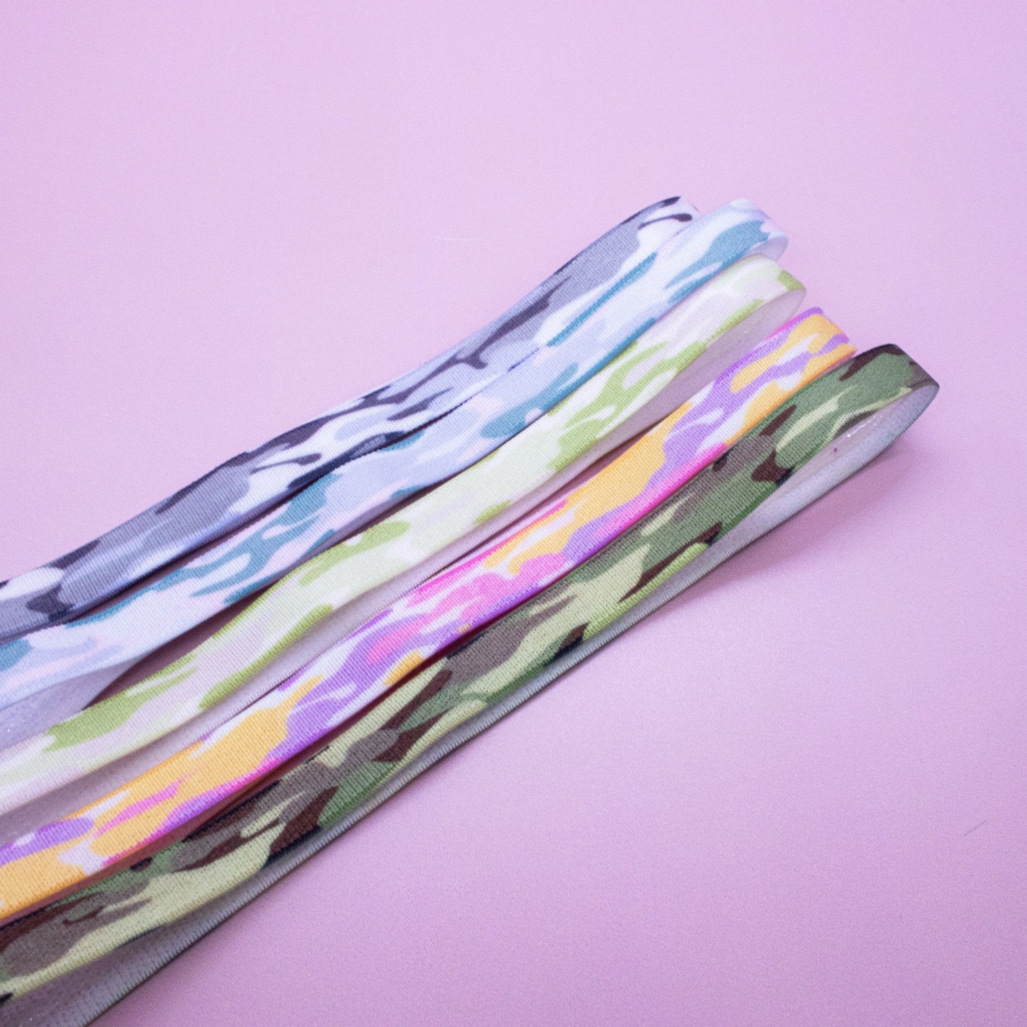 No Slip Elastic Tie Dye Sports Headbands - 5 Pack - FROG SAC