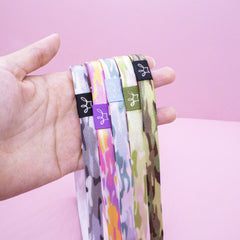 No Slip Elastic Tie Dye Sports Headbands - 5 Pack - FROG SAC
