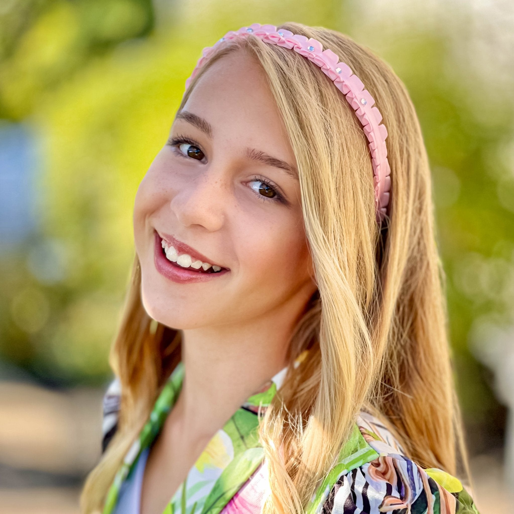 Pleated Rhinestone Headband - FROG SAC