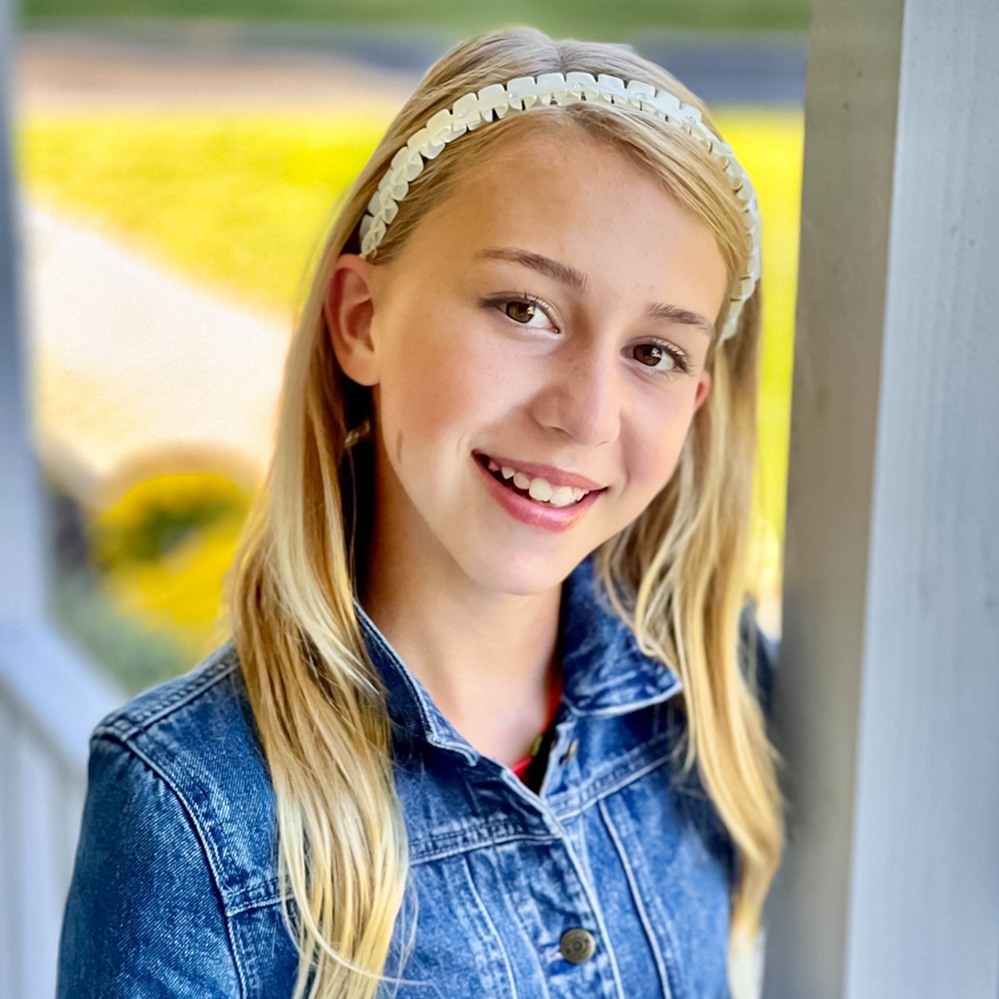 Pleated Rhinestone Headband - FROG SAC