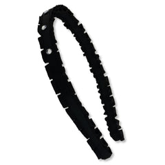 Pleated Rhinestone Headband - FROG SAC