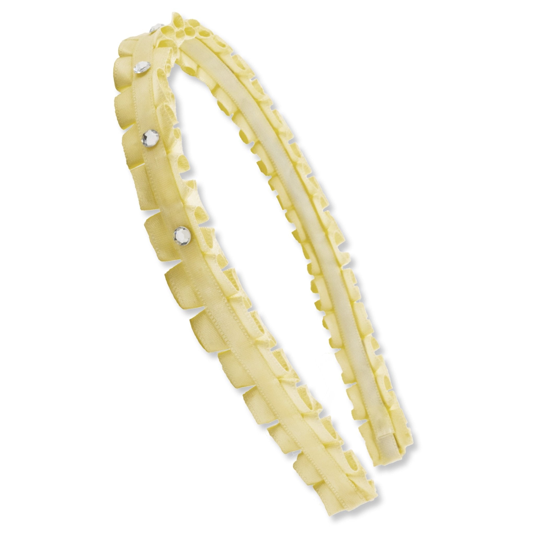 Pleated Rhinestone Headband - FROG SAC