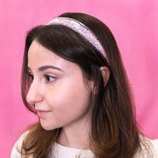 Chunky Glitter Headbands, GLOW in the DARK Glitter Headband, Lined  Headband, Skinny Headband, Girls Headband, DIY Headband, 1 PC - Jennifer's  Goodies Galore