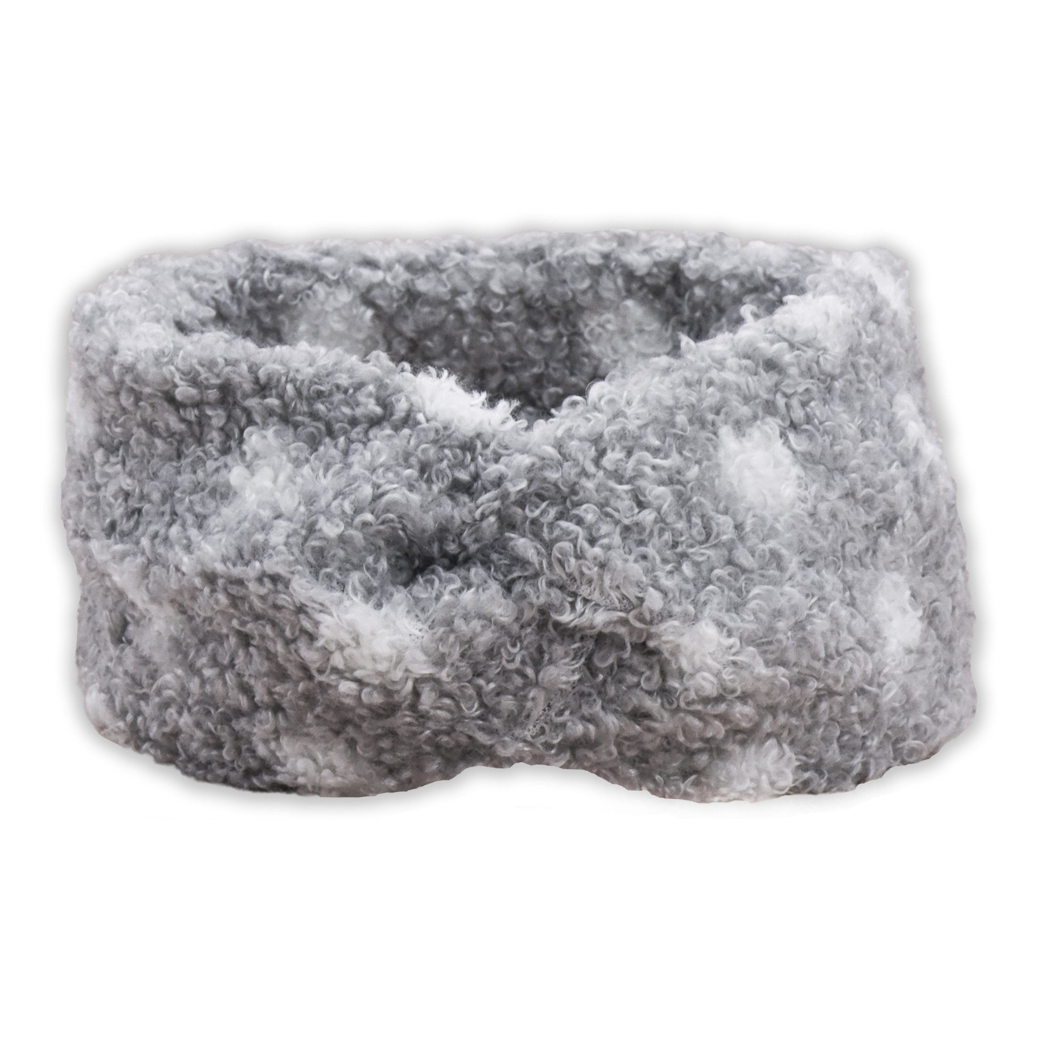 Sherpa Polka Dot Winter Headband - FROG SAC