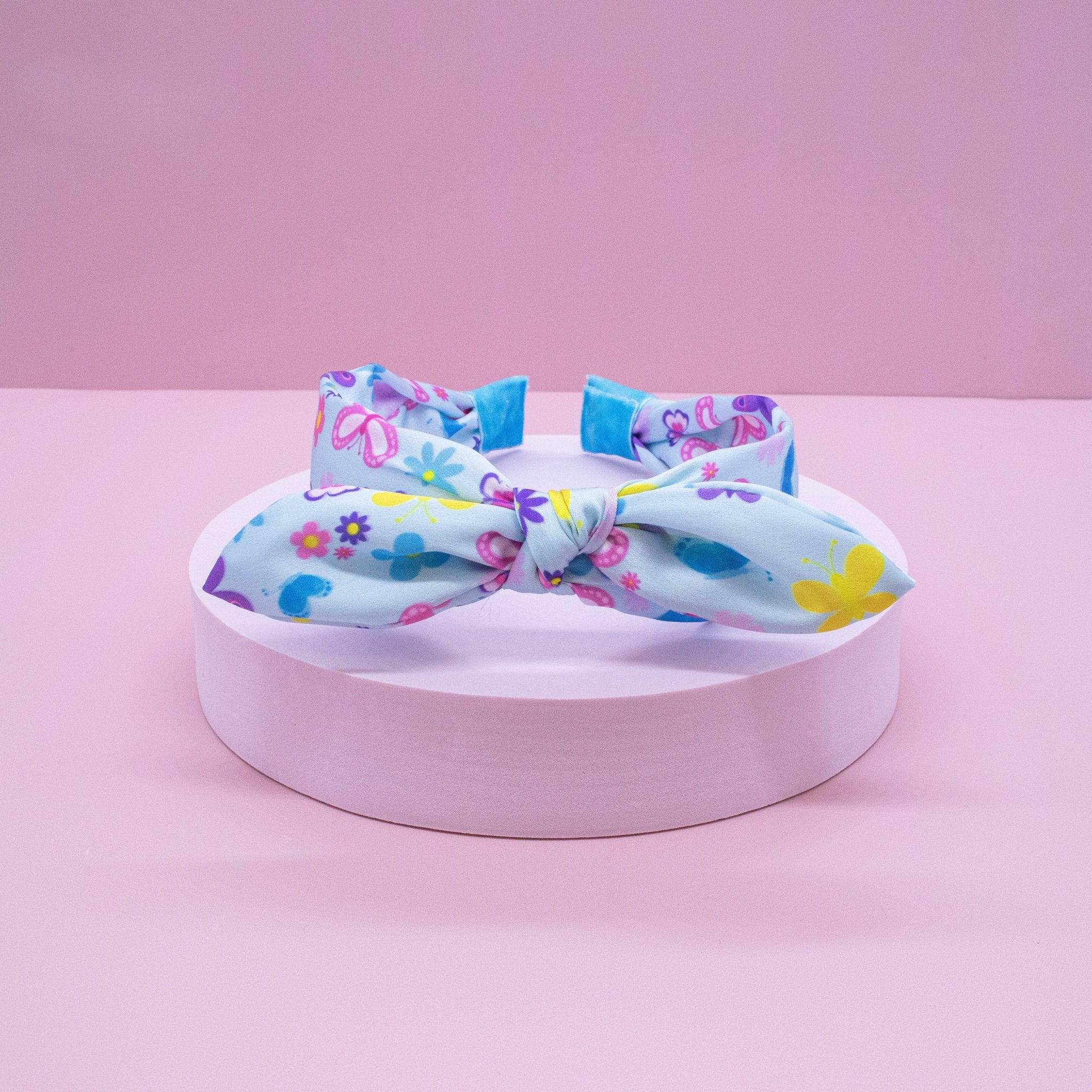 Silky Knotted Bow Headband - FROG SAC