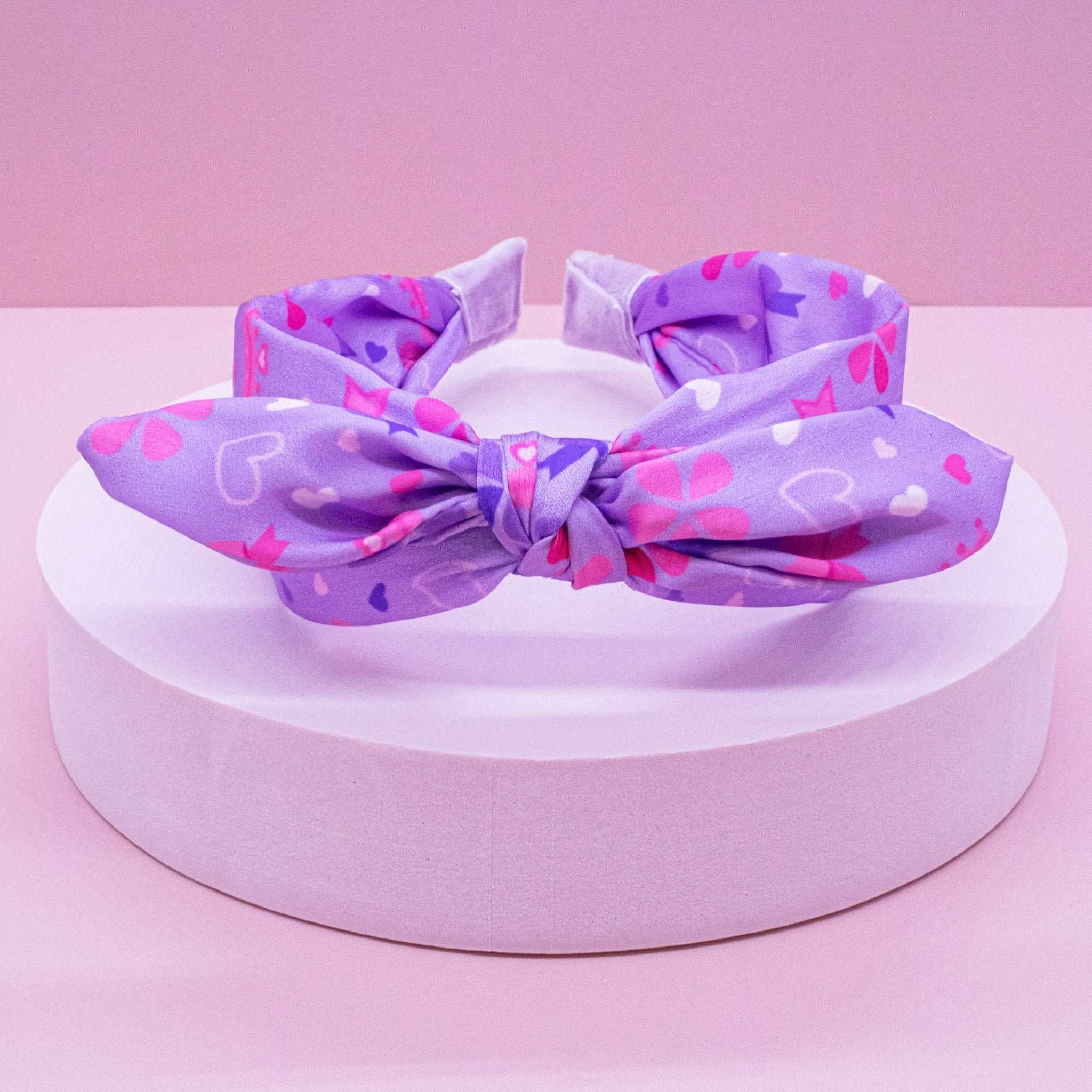 Silky Knotted Rabbit Ear Bow Headband - FROG SAC